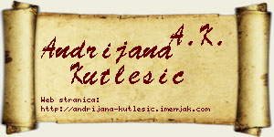 Andrijana Kutlešić vizit kartica